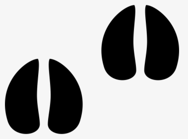 Clip Art Deer Footprint - Huellas De Vaca Png, Transparent Png, Transparent PNG