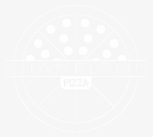 Chameleonpizzalogo Outline White - Circle, HD Png Download, Transparent PNG