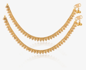 Glorious Gold Leaves Anklet - Gold Anklets For Baby Girl, HD Png Download, Transparent PNG