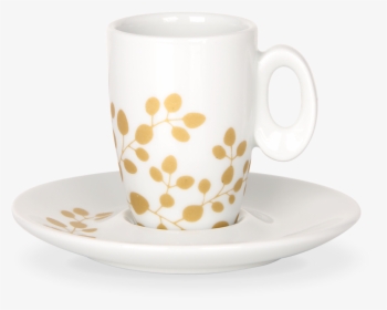Gold & Silver Leaves - Coffee Cup, HD Png Download, Transparent PNG