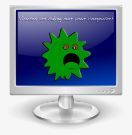 Transparent Computer Virus Png - Lcd Monitor Clipart Free, Png Download, Transparent PNG