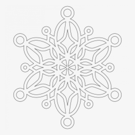 Transparent White Mandala Png - Трафарет На Окно Снежинки, Png Download, Transparent PNG