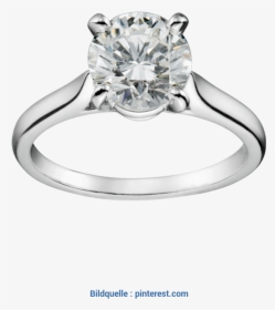 Beste Cartier Ring Mit Diamanten Bezel Set Engagement - Cartier Solitaire Engagement Ring, HD Png Download, Transparent PNG