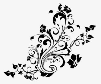 Pattern Design Damask Swirl Floral Decoration - Wedding Background Design Png, Transparent Png, Transparent PNG