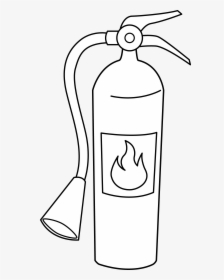 Fire Line Art - Easy To Draw Fire Extinguisher, HD Png Download, Transparent PNG