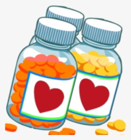 Medicine Clipart Vitamin Bottle - Transparent Vitamins Clipart, HD Png Download, Transparent PNG