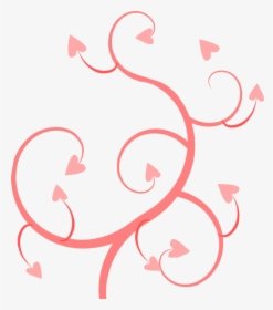 Pink Clip Art At - Hearts Swirl Clipart, HD Png Download, Transparent PNG