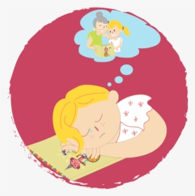 Sad Girl Dreaming About Spending Time With Her Grandma, HD Png Download, Transparent PNG