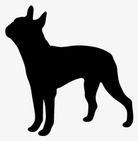 Boston Terrier Silhouette Clipart Free Clip Art Image - Boston Terrier Silhouette Png, Transparent Png, Transparent PNG