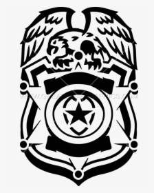 Badge Police Officer Thin Blue Line Clip Art - Silk Screen Police Badge, HD Png Download, Transparent PNG