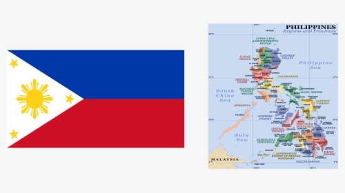 Transparent Filipino Flag Png - Regions And Provinces In The Philippines, Png Download, Transparent PNG
