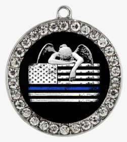 Weeping Angel Thin Blue Line Flag Lock And Key   Class - Symbol Transparent Background Atheism, HD Png Download, Transparent PNG