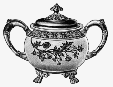 Teapot - Clipart - Vintage Teapot Png, Transparent Png, Transparent PNG