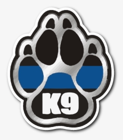 Canine Thin Blue Line - Thin Blue Line K9 Paw, HD Png Download, Transparent PNG