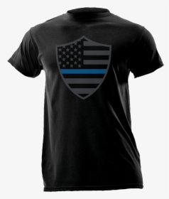 Police T Shirts Navy Thin Blue Line Shirt - Active Shirt, HD Png Download ,  Transparent Png Image - PNGitem