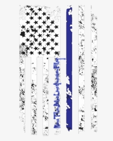 Mens Thin Blue Line American Flag, American Flag Tee - Big Data And Thick Data, HD Png Download, Transparent PNG