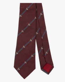 Pomegranate Animal Jacquard Silk Tie Fw19 Collection, - Corbata Gris Y Burdeos, HD Png Download, Transparent PNG