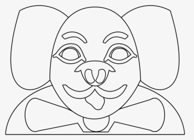Free Theatre Mask Lineart - Line Art, HD Png Download, Transparent PNG