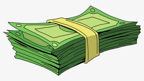 Pile Of Cash - Bundle Of Money Drawing, HD Png Download, Transparent PNG