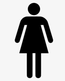 Download Png - Silhouette Woman Stick Figure, Transparent Png, Transparent PNG