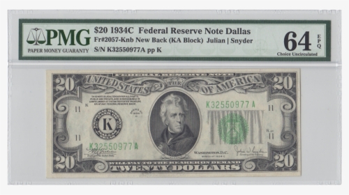 Clip Art 20 Dollar Bill Png - Gold Backed Dollar Bill, Transparent Png, Transparent PNG