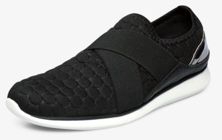 13-236 Tenis Casual Moderno Negro Con Suela Blanca - Slip-on Shoe, HD Png Download, Transparent PNG