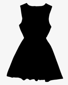 Silhouette Little Black Dress Clip Art - Dress Vector Png, Transparent Png, Transparent PNG