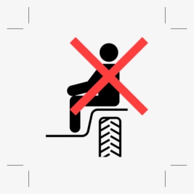 No Riding, No Sitting, Sign, Prohibited, Not Allowed - Sitting Not Allowed, HD Png Download, Transparent PNG