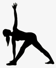 Revolved Triangle Yoga Pose - Revolved Triangle Silhouette, HD Png Download, Transparent PNG