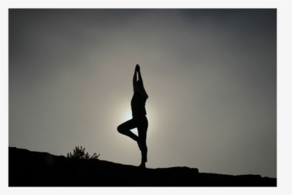 Yoga Teaches To Live Fully - Silhouette, HD Png Download, Transparent PNG