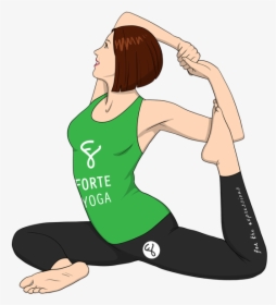 Merma#yoga-pose - Half Frog Pigeon Yoga Pose, HD Png Download, Transparent PNG
