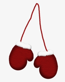 Mittens On String - Mittens With String Clipart, HD Png Download, Transparent PNG