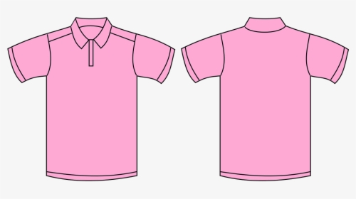 Baby Pink Polo Shirt Template, HD Png Download, Transparent PNG