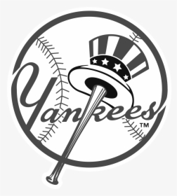New York Yankees Logo Black And White - Black New York Yankees Logo, HD Png Download, Transparent PNG