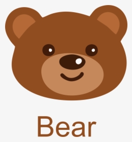 Transparent Bear Face Png - Teddy Bear Face Cartoon, Png Download, Transparent PNG