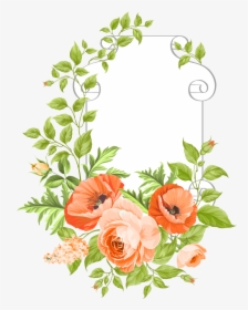 Wedding Invitation Pink Flowers - Floral Rose Vector Free Download, HD Png Download, Transparent PNG