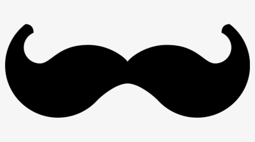 Mustache Clipart Black And White - Curling Mustache Clipart, HD Png Download, Transparent PNG