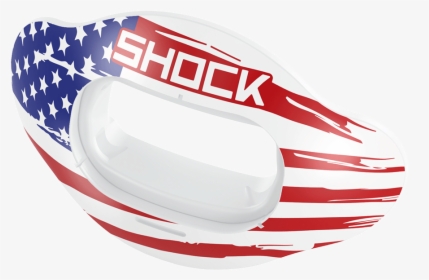 Interchange Lip Guard Printed Shield   Class - Shock Doctor American Flag Mouthguard, HD Png Download, Transparent PNG