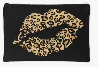 Leopard Lips Kiss Animal Print - Lips Kiss Leopard Print, HD Png Download, Transparent PNG