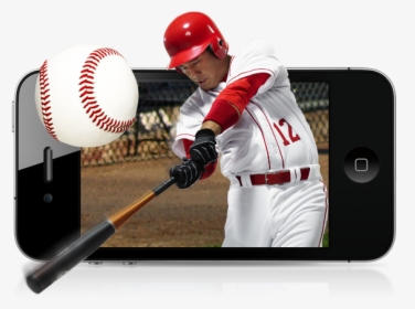 Dish Mlb Extra Innings Batter Swinging Out Of Mobile - College Baseball, HD Png Download, Transparent PNG
