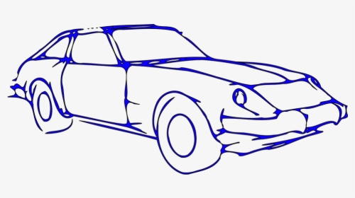 Drawn Car Clipart - Black And White Car Drawings, HD Png Download, Transparent PNG