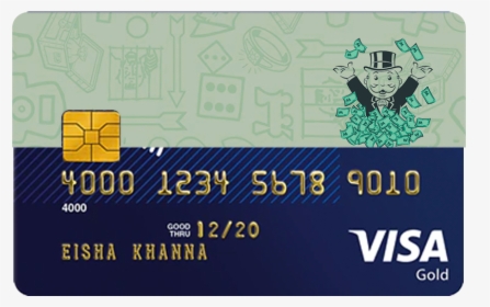 Monopoly Money Splash Credit And Debit Card Sticker - Visa Card, HD Png Download, Transparent PNG
