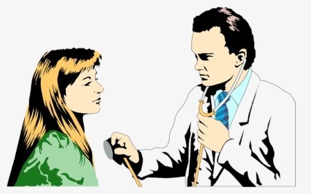 Doctor With Patient The Databases Png Image Clipart - Doctor And Patient Clip Art, Transparent Png, Transparent PNG