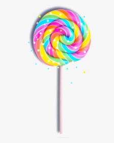 Food Swirl Yummy Cutefood - Rainbow Lollipop Transparent, HD Png Download, Transparent PNG