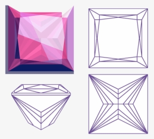 If There Is No Demand For A Fancy Shape Diamond Because - Princess Cut Diamond Clipart, HD Png Download, Transparent PNG