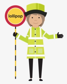 Ask The Lollipop Lady - Lollipop Lady Cartoon Clipart, HD Png Download, Transparent PNG
