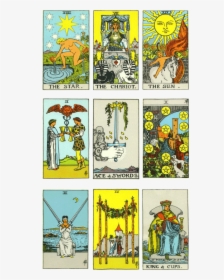 Sample Rider Waite Smith Cards - Tarot Rider Waite Smith, HD Png Download, Transparent PNG