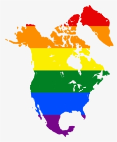 North America Map Png - Canada Us And Mexico, Transparent Png, Transparent PNG