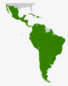 Clip Art Central America On A Map - Latin America Map Png, Transparent Png, Transparent PNG