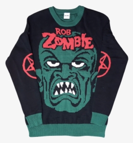 Zombie Face Green Sweater - Fictional Character, HD Png Download, Transparent PNG